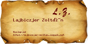 Lajbiczjer Zoltán névjegykártya
